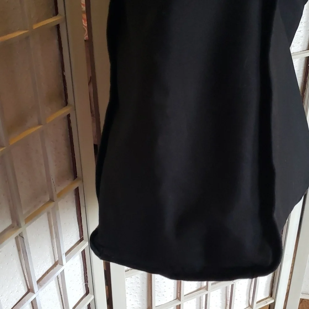 Victoria Secret black canvas with sequin details tote bag